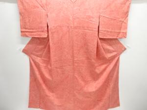 扇に草花・橋模様江戸小紋着物